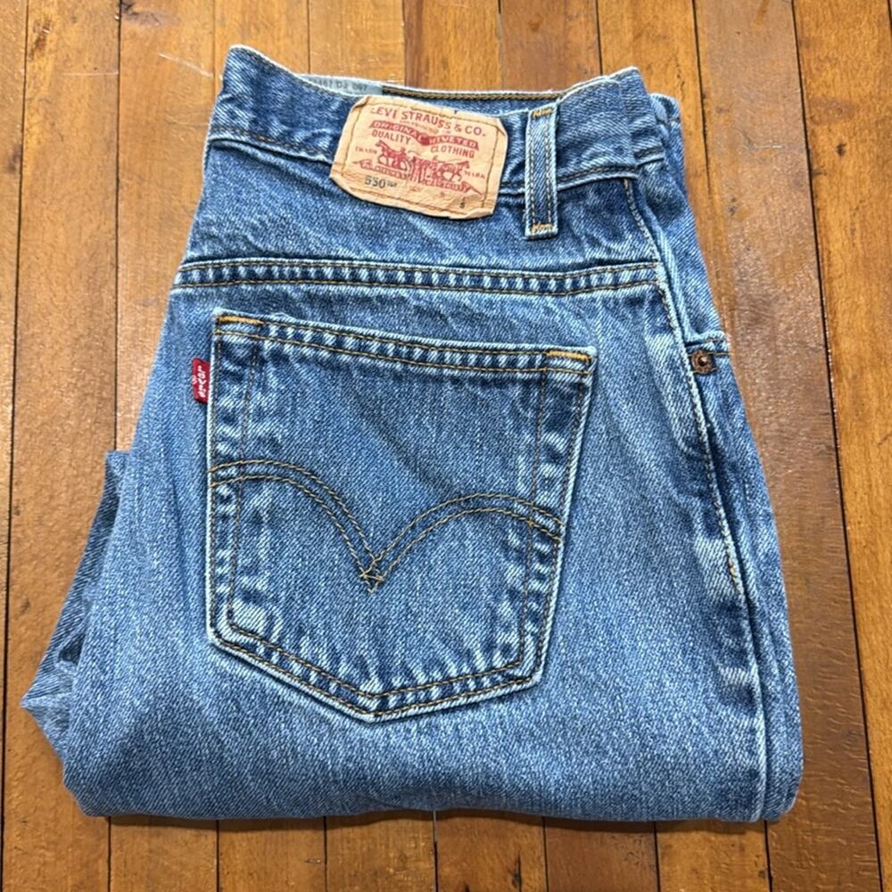 Levis 550 Classic Relaxed Vintage Jeans Inseam 27 Size 10S